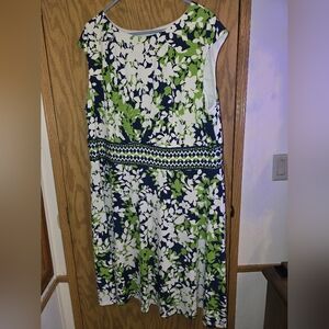 Sabina Green and Blue Maxi Pencil Skirt